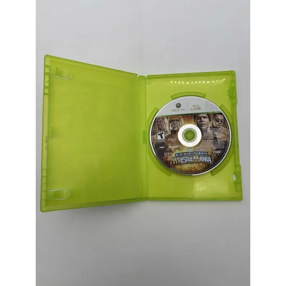 WWE Legends of WrestleMania (Microsoft Xbox 360, 2009) Tested Works VG Condition